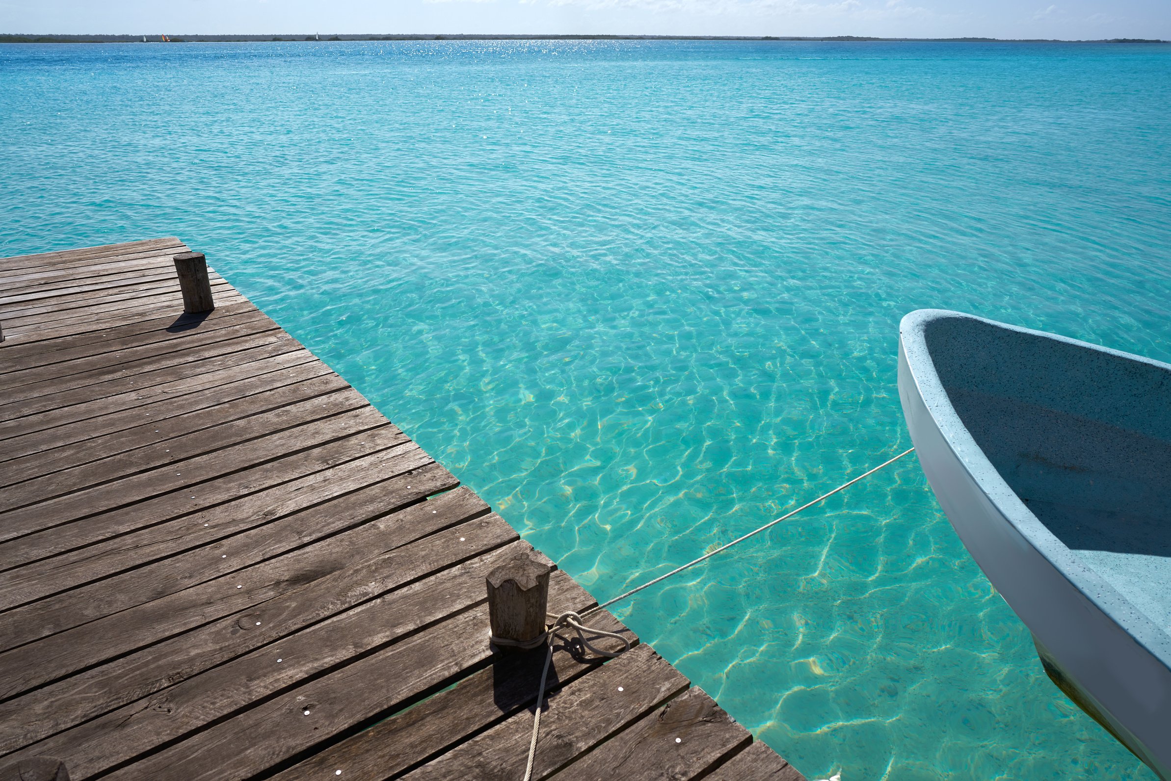 Laguna De Bacalar Lagoon in Mexico